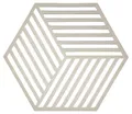 Produktbild: Zone Denmark Hexagon Topfuntersetzer Hitzebeständig, Silikon Untersetzer, Praktische und Dekorative Topf-Untersetzer, Spülmaschinenfest, 16 x 14 cm, Warm Grey (Grau)