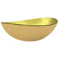 Produktbild: vidaXL Waschbecken Hartglas 54,5x35x15,5 cm Golden