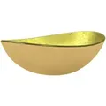 Produktbild: vidaXL Waschbecken Hartglas 54,5x35x15,5 cm Golden