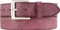 Produktbild: BELTINGER Premium Weicher Vollrindledergürtel, 40 mm breit, Used Look, Jeans & Hosen, Vintage Stil, Made in Italy, Casual und Office | Bordeaux 80cm