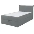 Produktbild: Boxspringbett - silber - mit Bettkasten - H3 - 120x200 cm