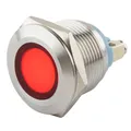 Produktbild: SeKi LED Kontrollleuchte V2A Edelstahl Signalleuchte Ø19mm Rot IP67 Indikator
