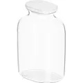 Produktbild: Blanco Glaskaraffe | Durchsichtiges Glas, Marmordeckel | 1l Wasserkaraffe für kohlensäurehaltiges Wa (1 l) (527671)