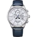 Produktbild: CITIZEN BY1030-09A Quarz Herrenuhr Solar Edelstahl Funk Mondphase Leder
