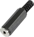 Produktbild: TRU Components 595212 Klinken-Steckverbinder 2.5mm Buchse, gerade Polzahl: 2 Mono Schwarz