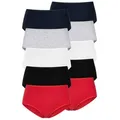 Produktbild: petite fleur Taillenslip (10er-Pack) aus elastischer Baumwolle bunt|grau|rot|schwarz 36/38
