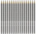 Produktbild: Faber-Castell 18er Sparpack Bleistifte GRIP 2001 (silber 2B)
