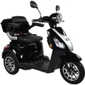 Produktbild: Rolektro E-Trike 25 V.3 Schwarz - 25 km/h - Lithium-Akku 60V-30AH - 1000W - Reichweite 70 km - LED Licht - Schwarz
