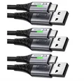 Produktbild: INIU USB C Kabel, [3 Stück 2m+2m+0,5m] 3.1A Ladekabel USB C Nylon Geflochten