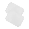 Produktbild: Haus und Deko 2er Platzset 35 x 50 cm Weiß Tischset Struktur Damast Circle, bügelfrei fleckenabweisend Platzdeckchen, abwaschbar abwischbar Untersetzer Tischsets