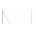 Produktbild: vidaXL Gartenzaun Zaun mit Pfosten Silber 0,8 x 10 m Stahl, (1-St)