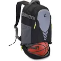 Produktbild: 35L Basketball Fußball Rucksack mit Boden Ballfach, große Kapazität Sport Ruc...