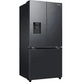 Produktbild: SAMSUNG French Door, Energieeffizienz: E (A-G), silber (schwarz), B:81,7cm H:177,6cm T:71,5cm, Kühlschränke, Wasserspender mit Wassertank, Auto Ice Maker per Festwasseranschluss