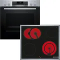 Produktbild: Bosch HND271AS64 - Einbauherd & Elektrokochfeld mit 5 Jahre Garantie, HEA171BS3 & NKN645GA2E, Mit Rahmen aufliegend, 60 cm