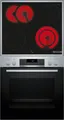 Produktbild: BOSCH HND271AS64 Serie 2/ 4, Einbaubackofenset (Glaskeramikkochfeld, A+, 71 l)