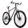 Produktbild: Bergsteiger Detroit 29 Zoll Mountainbike, geeignet ab 170 cm, Scheibenbremse, Shimano 21 Gang-Schaltung, Gabel-Federung mit Lockout-Funktion, Jungen-Fahrrad & Herren-Fahrrad