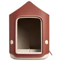 Produktbild: Elho Cosy Bird Feeder 18cm - Vogelfutterhaus und Vogeltränke - 100% Recyceltem Plastik - L17.6 x B18 x H23 cm - Rot/Toskanisches Rot