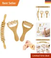 Produktbild: 3er Set Holz-Faszienrollen – Effektive Muskellinderung und Massage für Reisen