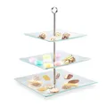Produktbild: Etagere Servierständer Cupcake-Ständer Snackständer eckig transparent 3-stöckig