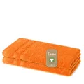 Produktbild: Lavea 6er Set Gästetücher, Orange, 30 x 50 cm Premium Frotteeserie Bali | GOTS Zertifiziert, 100% Bio Baumwolle