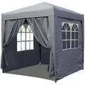 Produktbild: Quick Star Faltpavillon, Grau, Metall, Quadratisch, 250x245x250 cm, Sonnen- & Sichtschutz, Pavillons & Pergolas