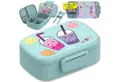 Produktbild: BEARFOOT Lunchbox Brotdose Kinder mit Fächern, auslaufsicher - BubbleTea, mint, Kindergarten und Schule - Mädchen und Jungen, Vesperbox, Snackbox