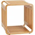 Produktbild: Relaxdays Regal Bambus Natur Mit 2 Ablagen 33 cm x 33 cm x 33 cm