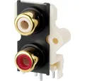 Produktbild: Monacor Monacor T-720G Cinch-Einbaubuchse Audio- & Video-Kabel