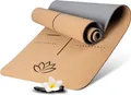 Produktbild: Wellax Yogamatte Kork - 100% natürliche Yogamatte rutschfest [183x66x0,6 cm] - Besonders dick & schadstofffrei - Sportmatte inkl. Tragegurt