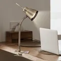 Produktbild: Schreibtischlampe Beistelllampe Esszimmer Gelenkleuchte Flexospot LED Messing