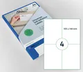 Produktbild: rillprint Universal-Etiketten, 105 x 148 mm, weiß