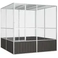 Produktbild: vidaXL Vogelkäfig Anthrazit 213,5x217,5x211,5 cm Verzinkter Stahl