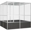 Produktbild: vidaXL Vogelkäfig Anthrazit 213,5x217,5x211,5 cm Verzinkter Stahl