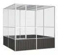 Produktbild: vidaXL Voliere 2135 x 2175 x 2115 cm Voliere Vogelkäfig Anthrazit 213,5x217,5x211,5 c