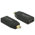 Produktbild: Delock Adapter mini DisplayPort 1.2 Stecker > HDMI Buchse 4K Passiv schw. 65583