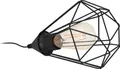 Produktbild: EGLO Tischlampe Tarbes, 1 flammige Vintage Tischleuchte im Retro Look, Nachttischlampe aus Stahl, Farbe: Schwarz, Fassung: E27, inkl. Schalter