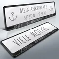 Produktbild: 2 Kennzeichenhalter | HAMBURG 04 | Ankerplatz | Moin Hansestadt | DHL-Versand