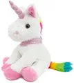 Produktbild: Plüsch Einhorn Kuscheltier Regenbogen Einhorn glitzer Horn 21 cm weich Geschenk