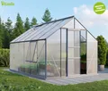 Produktbild: SET Vitavia Gewächshaus Meridian 1 9900 4mm HKP eloxiert + Fundamentsrahmen