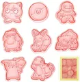 Produktbild: Cookie Cutter kinder, 8 PCS Keksausstecher, Plätzchen Ausstecher, Plätzchenform Tiere, keksform, Fondant Ausstechformen, Ausstecher Brot und Gemüse kinder, Sandwich Cutter (Anime)