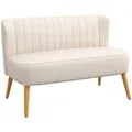 Produktbild: HOMCOM Sofa, 2-Sitzer, LxBxH: 117 x 56,6 x 77 cm - weiss