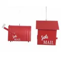 Produktbild: Kaemingk Season Decorations (KSD) Dekohänger Mini-Briefkästen SANTA MAIL - kleine rote Postboxen Höhe ca. 10cm (2 St), mit liebevoll gearbeiteten Details