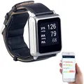 Produktbild: newgen medicals Medizinische Uhr: Medizinische Blutdruck-Armbanduhr mit Pumpe, E-Ink, Bluetooth & App (Uhr Blutdruck, Smartwatch, Gesundheitsuhr für Senioren mit Blutdruckmessung)