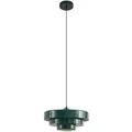 Produktbild: Lindby Pendelleuchte Tivra 10041931 Retro Vintage Antik in Grün aus Metall 1-flammig E27 Wohnzimmerleuchte