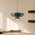 Produktbild: Lindby Pendelleuchte 'Tivra' (Retro, Vintage, Antik) in Grün aus Metall (1 flamm