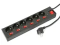 Produktbild: DAYHOME Steckdosenleiste SLSKU-6/S6S, 6-fach, schwarz