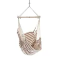 Produktbild: Chico Hängesessel Baumwolle weiß-braun Hängestuhl