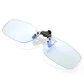 Produktbild: KLIM Protect OTG Brillen Clip on Gläser gegen blaues Licht - NEU - Guter Schutz bei der Arbeit am Bildschirm - Gaming Brille PC, Handy und Fernseher - Anti-Müdigkeit, Anti-Blaulicht, UV-Schutz