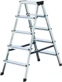 Produktbild: Krause 120342 Aluminium Stufen-Doppelleiter Arbeitshöhe (max.): 2.65m Silber DIN EN 131 4kg