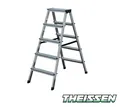 Produktbild: Krause Alu 2x5 Stufen-DoppelLeiter Bockleiter Stufendoppelleiter Stehleiter